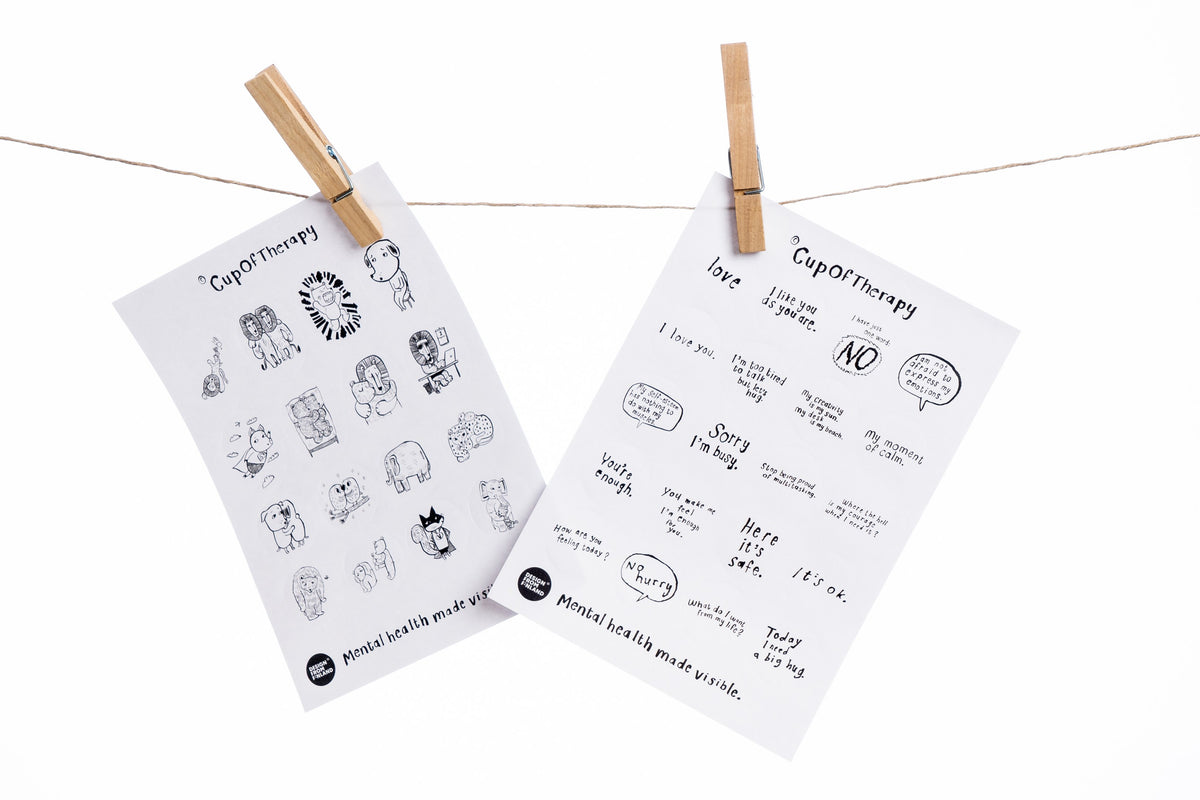 Therapy -sticker set – CupOfTherapy