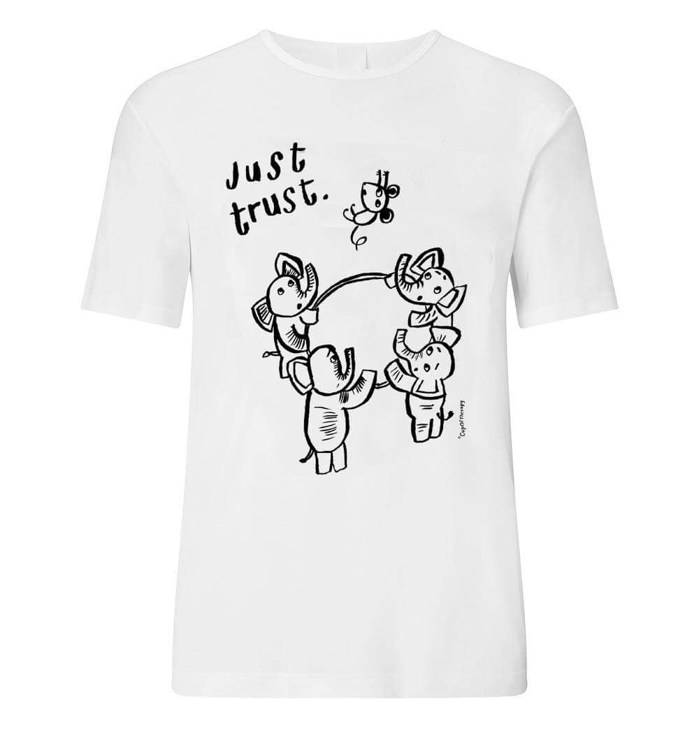 JustTrust t-shirt unisex white