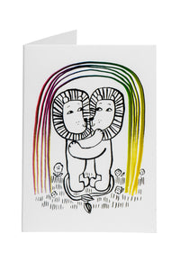 RainbowLove -greeting card